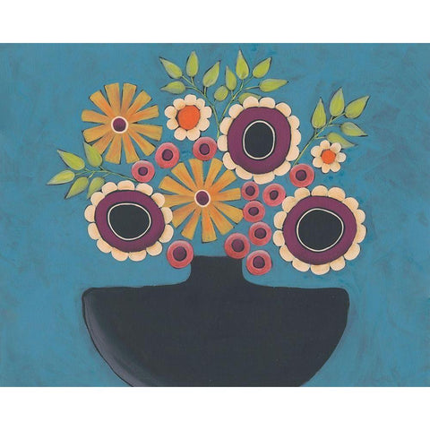 Flowers Galore III Gold Ornate Wood Framed Art Print with Double Matting by Moore, Regina