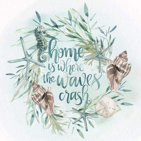 Drawn to the Sea III Gold Ornate Wood Framed Art Print with Double Matting by Parker, Jennifer Paxton