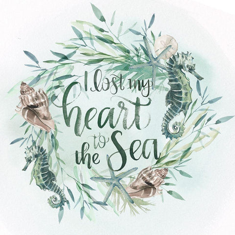 Drawn to the Sea IV White Modern Wood Framed Art Print with Double Matting by Parker, Jennifer Paxton