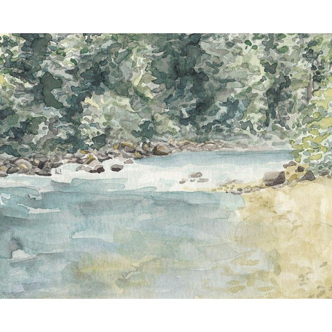 Virginia Woods II Gold Ornate Wood Framed Art Print with Double Matting by Chabot, Natasha