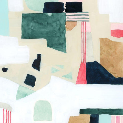 Dimensions II White Modern Wood Framed Art Print by Popp, Grace