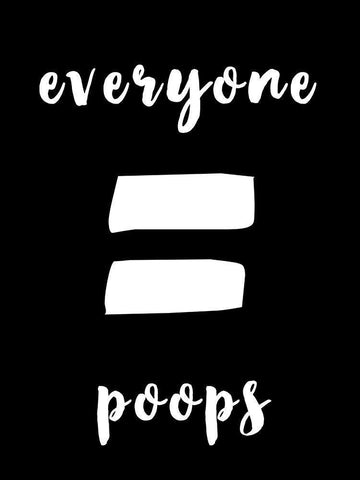 Human Bathroom II Black Ornate Wood Framed Art Print with Double Matting by Fagalde, Jarman