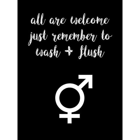 Human Bathroom III Black Modern Wood Framed Art Print by Fagalde, Jarman