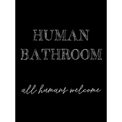 Human Bathroom IV Gold Ornate Wood Framed Art Print with Double Matting by Fagalde, Jarman