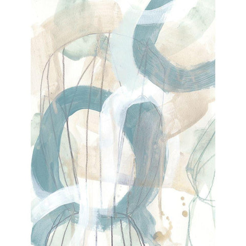 Water Orbit II Gold Ornate Wood Framed Art Print with Double Matting by Vess, June Erica