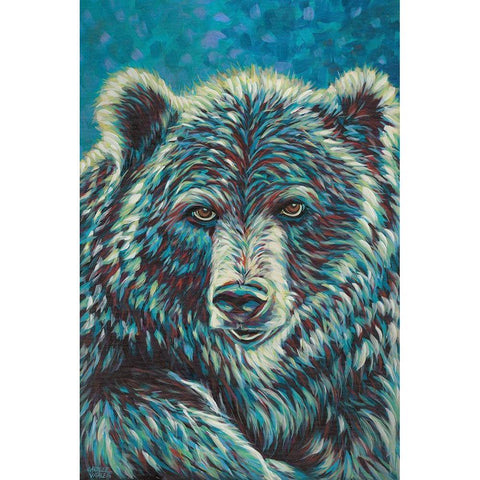 Spirit Animal I Black Modern Wood Framed Art Print by Vitaletti, Carolee