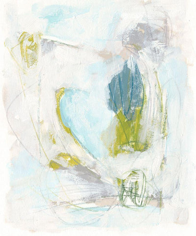 Channel Circuit II White Modern Wood Framed Art Print with Double Matting by Vess, June Erica