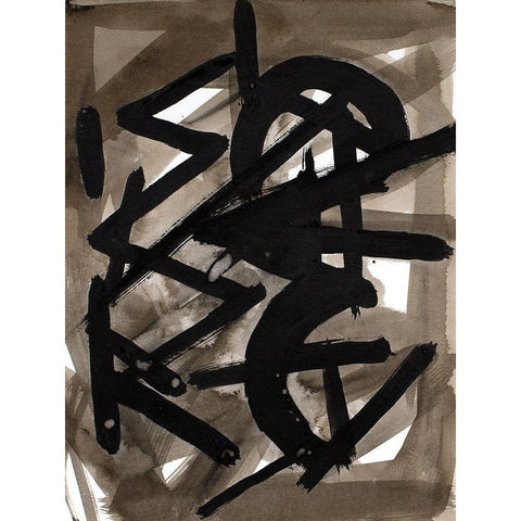 La Machina I Black Modern Wood Framed Art Print with Double Matting by Delamater, Rob