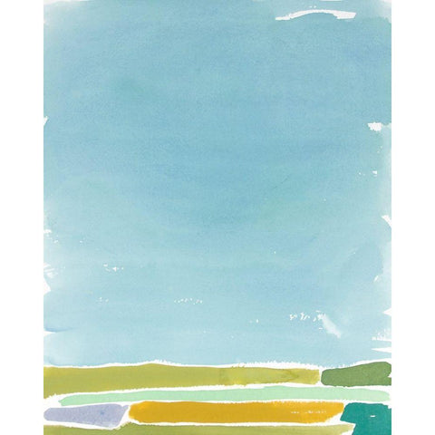 Abstract Italian Landscape III Black Modern Wood Framed Art Print by Delamater, Rob
