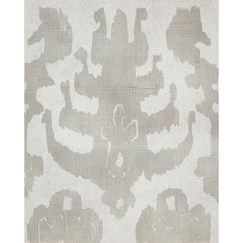Shadow Ikat IV Gold Ornate Wood Framed Art Print with Double Matting by Zarris, Chariklia