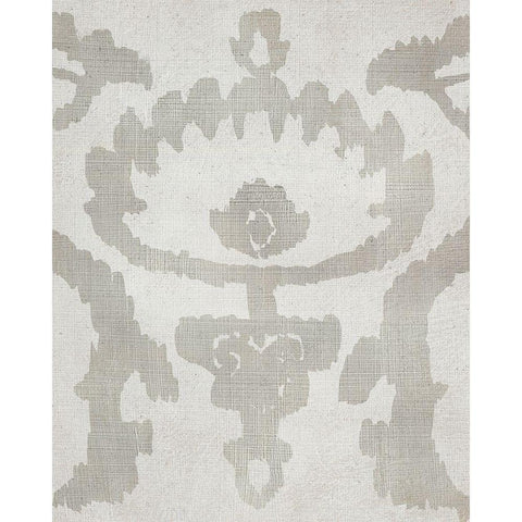 Shadow Ikat VI Gold Ornate Wood Framed Art Print with Double Matting by Zarris, Chariklia