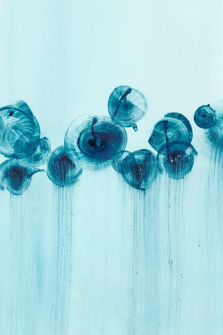 Abstract Wildflowers II White Modern Wood Framed Art Print with Double Matting by Harper, Ethan