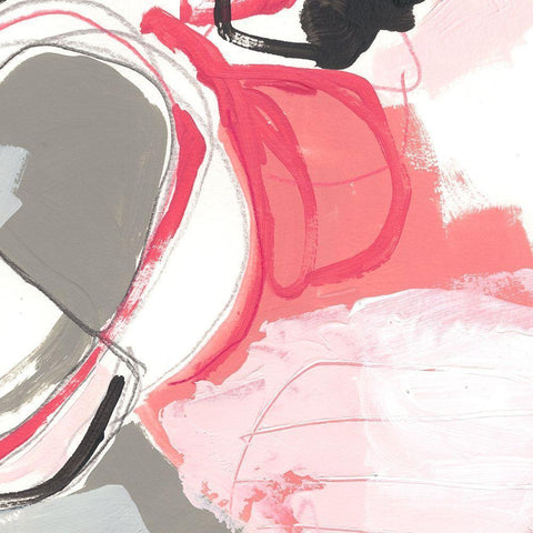 Totality of Pink I Black Modern Wood Framed Art Print with Double Matting by Vess, June Erica