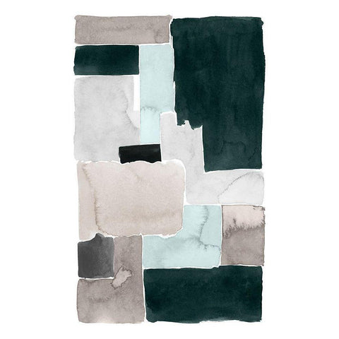 Mended I White Modern Wood Framed Art Print by Popp, Grace
