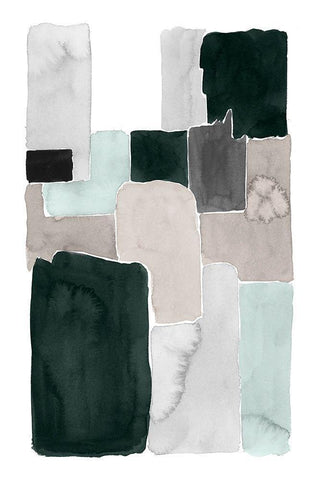 Mended III White Modern Wood Framed Art Print with Double Matting by Popp, Grace