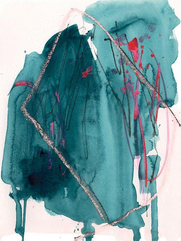 A Shift of Realms II Black Ornate Wood Framed Art Print with Double Matting by Parker, Jennifer Paxton