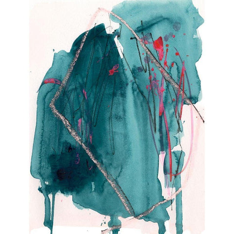 A Shift of Realms II Black Modern Wood Framed Art Print with Double Matting by Parker, Jennifer Paxton