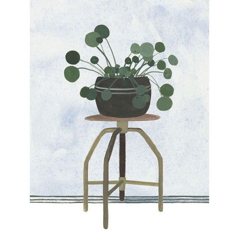 Mes Plants IV Black Modern Wood Framed Art Print by Wang, Melissa