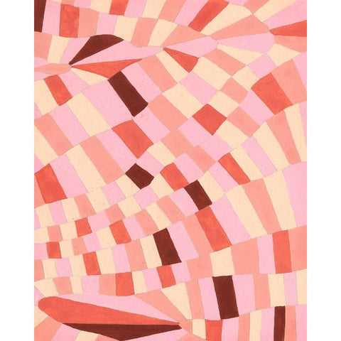 Grid Flow I Black Modern Wood Framed Art Print with Double Matting by Galapon, Nikki
