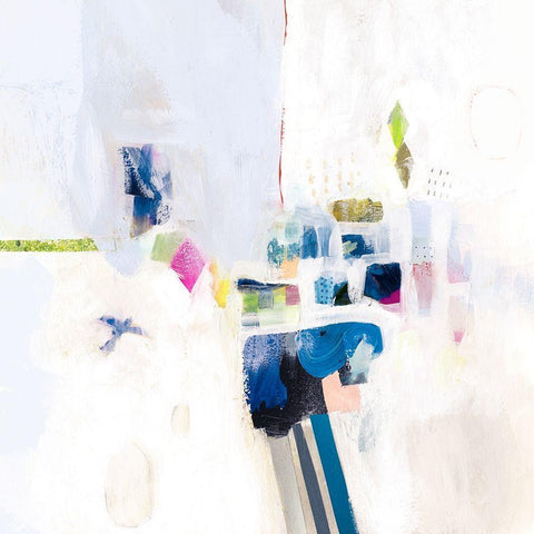 Boardwalk Taffy IV Black Modern Wood Framed Art Print by Borges, Victoria