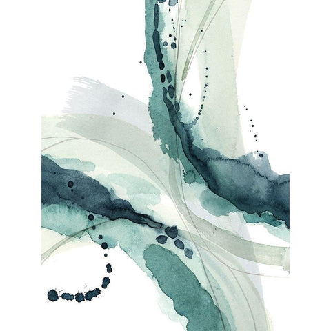 Depth I White Modern Wood Framed Art Print by Popp, Grace