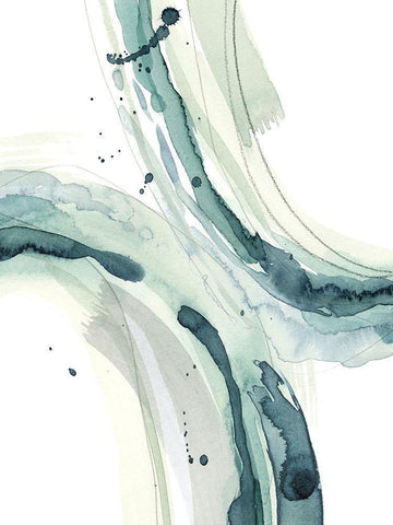 Depth IV White Modern Wood Framed Art Print with Double Matting by Popp, Grace