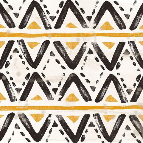 Kitwe VII Black Ornate Wood Framed Art Print with Double Matting by Vess, June Erica