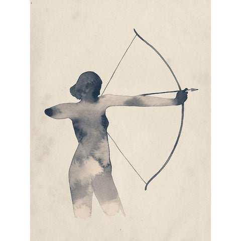 Archeress I Black Modern Wood Framed Art Print by Popp, Grace