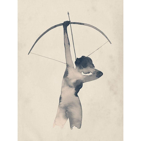 Archeress II Black Modern Wood Framed Art Print by Popp, Grace