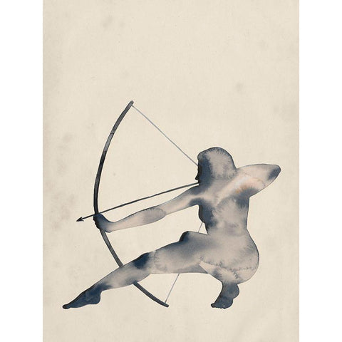 Archeress III White Modern Wood Framed Art Print by Popp, Grace