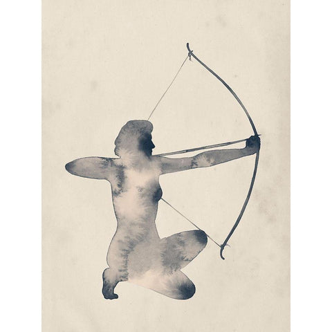 Archeress IV White Modern Wood Framed Art Print by Popp, Grace