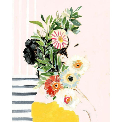 Grow Your Own Way I Gold Ornate Wood Framed Art Print with Double Matting by Borges, Victoria