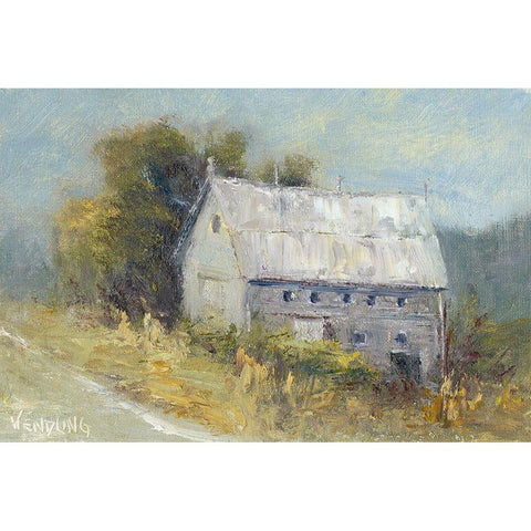 Change of Seasons I Gold Ornate Wood Framed Art Print with Double Matting by Wendling, Marilyn