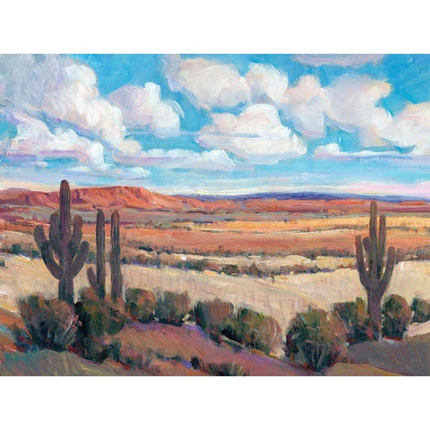 Desert Heat I White Modern Wood Framed Art Print by OToole, Tim