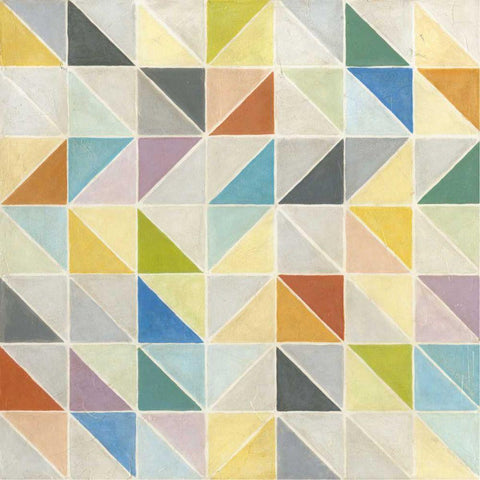 Non-Embellished Multifaceted II White Modern Wood Framed Art Print by Meagher, Megan