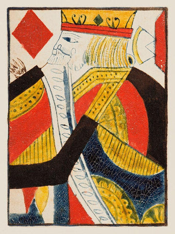 Vintage Cards III White Modern Wood Framed Art Print with Double Matting by Unknown