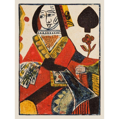 Vintage Cards VI Black Modern Wood Framed Art Print with Double Matting by Unknown