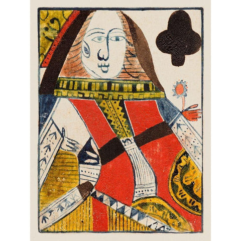 Vintage Cards VII White Modern Wood Framed Art Print by Unknown