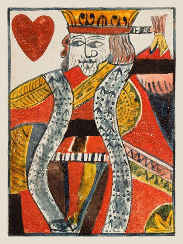 Vintage Cards VIII Black Ornate Wood Framed Art Print with Double Matting by Unknown