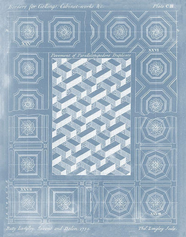 Elements for Design I White Modern Wood Framed Art Print with Double Matting by Langley