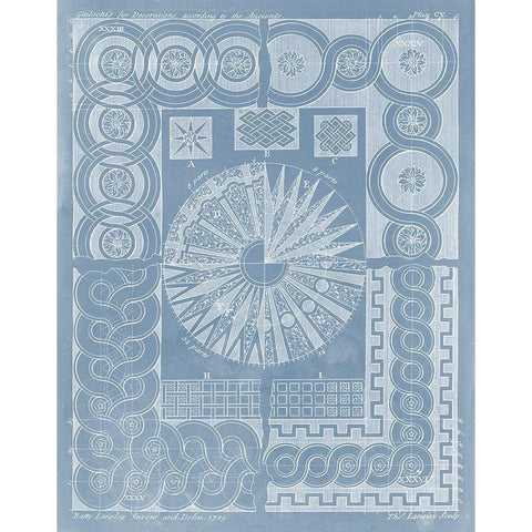 Elements for Design III Gold Ornate Wood Framed Art Print with Double Matting by Langley