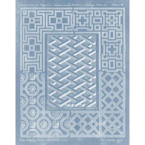 Elements for Design IV Gold Ornate Wood Framed Art Print with Double Matting by Langley