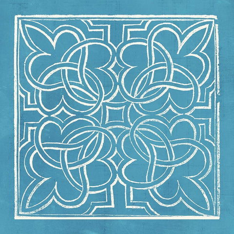 Garden Schematic I White Modern Wood Framed Art Print with Double Matting by Lawon, William
