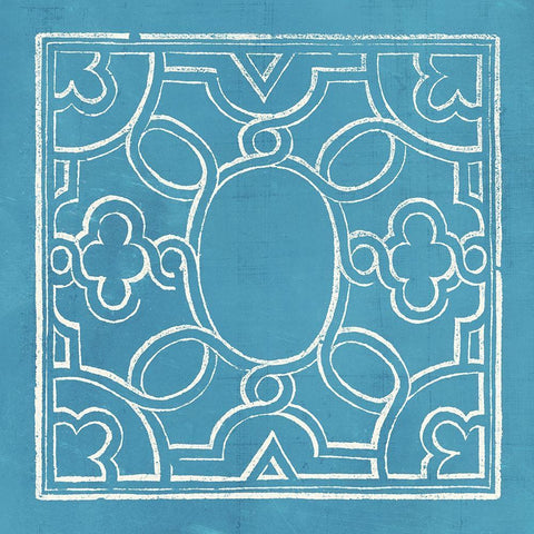 Garden Schematic IV White Modern Wood Framed Art Print with Double Matting by Lawon, William