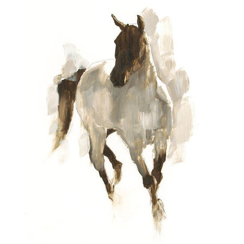 Rustic Horse I White Modern Wood Framed Art Print by Harper, Ethan