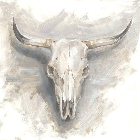 Cattle Mount I Black Modern Wood Framed Art Print by Harper, Ethan