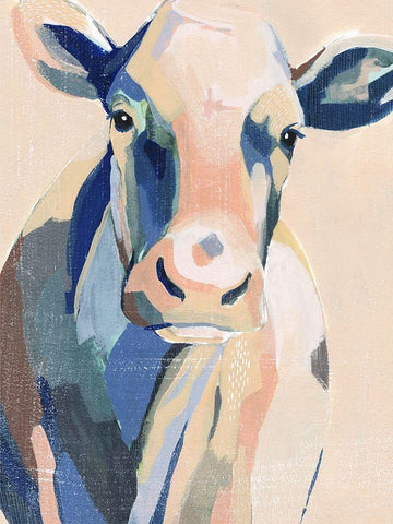 Hertford Holstein I White Modern Wood Framed Art Print with Double Matting by Popp, Grace