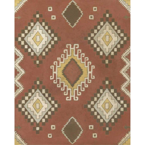 Non-Embellished Native Design II White Modern Wood Framed Art Print by Meagher, Megan