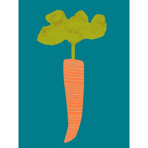 Veggie Party IV Black Modern Wood Framed Art Print with Double Matting by Zarris, Chariklia