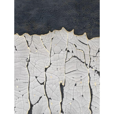 Crackled Arbor II Gold Ornate Wood Framed Art Print with Double Matting by Lam, Vanna